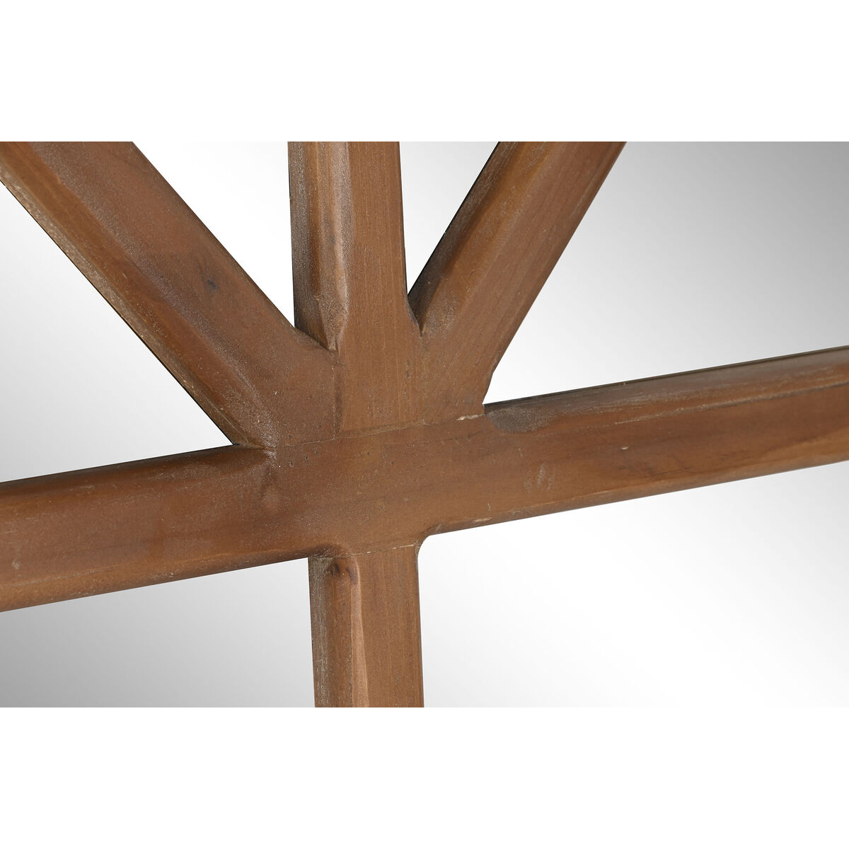 Specchio da parete Home ESPRIT Naturale Cristallo Abete Specchio Neoclassico Finestra 150 x 3,5 x 186 cm 4 S3054090_2