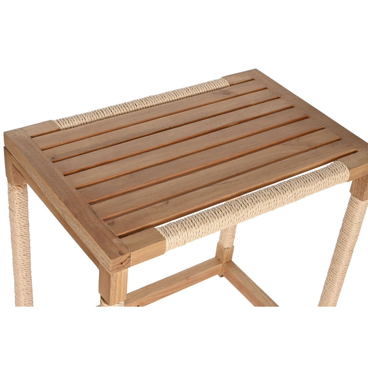 Set di 2 tavoli Home ESPRIT Naturale Corda Abete 58 x 38 x 60 cm 3 S3053780_1