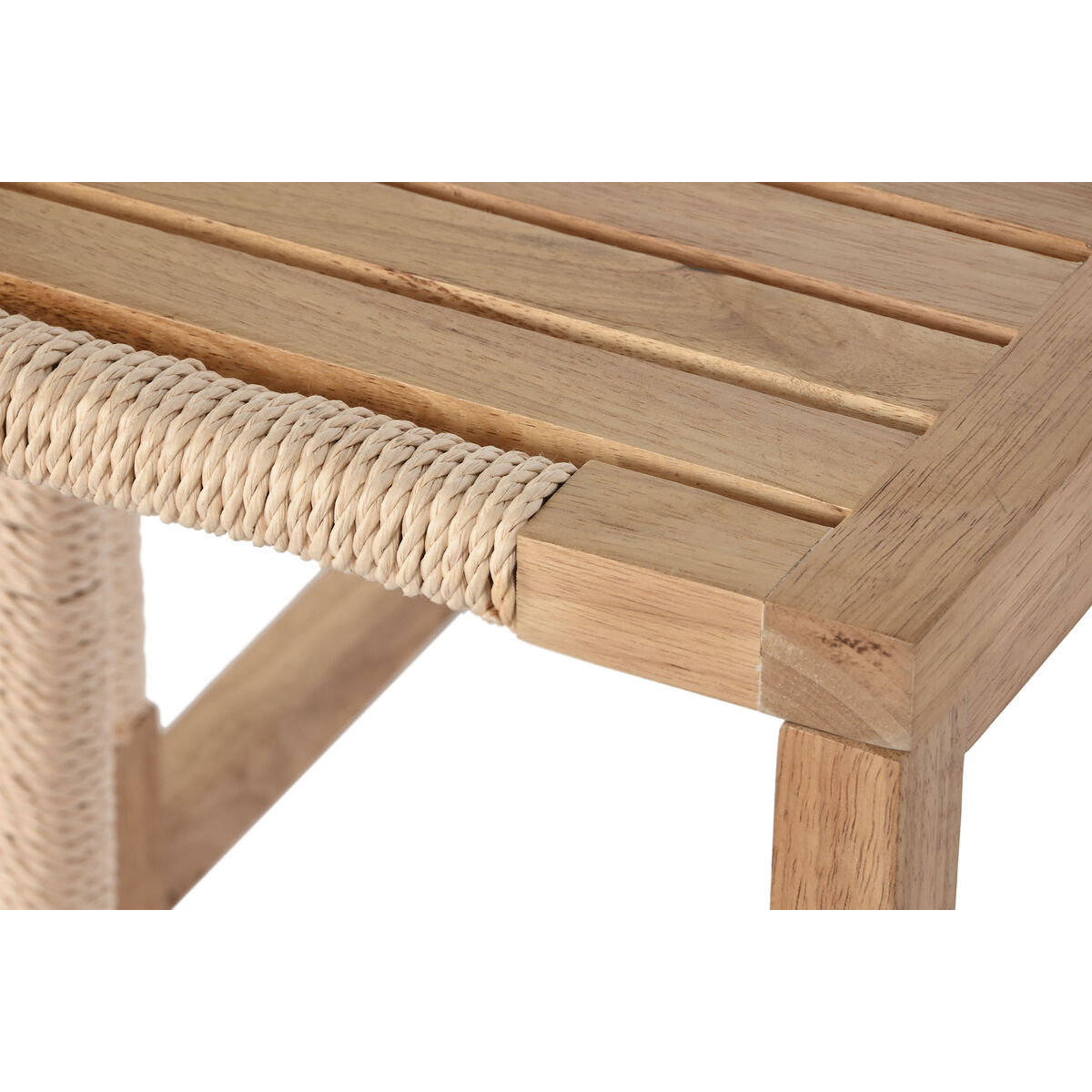 Set di 2 tavoli Home ESPRIT Naturale Corda Abete 58 x 38 x 60 cm 4 S3053780_2