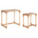Set di 2 tavoli Home ESPRIT Naturale Corda Abete 58 x 38 x 60 cm 1 S3053780_0