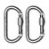 Moschettone Ponsa Di sicurezza Alluminio 150 x 57 mm (2 Unità) 1 S7917772_0
