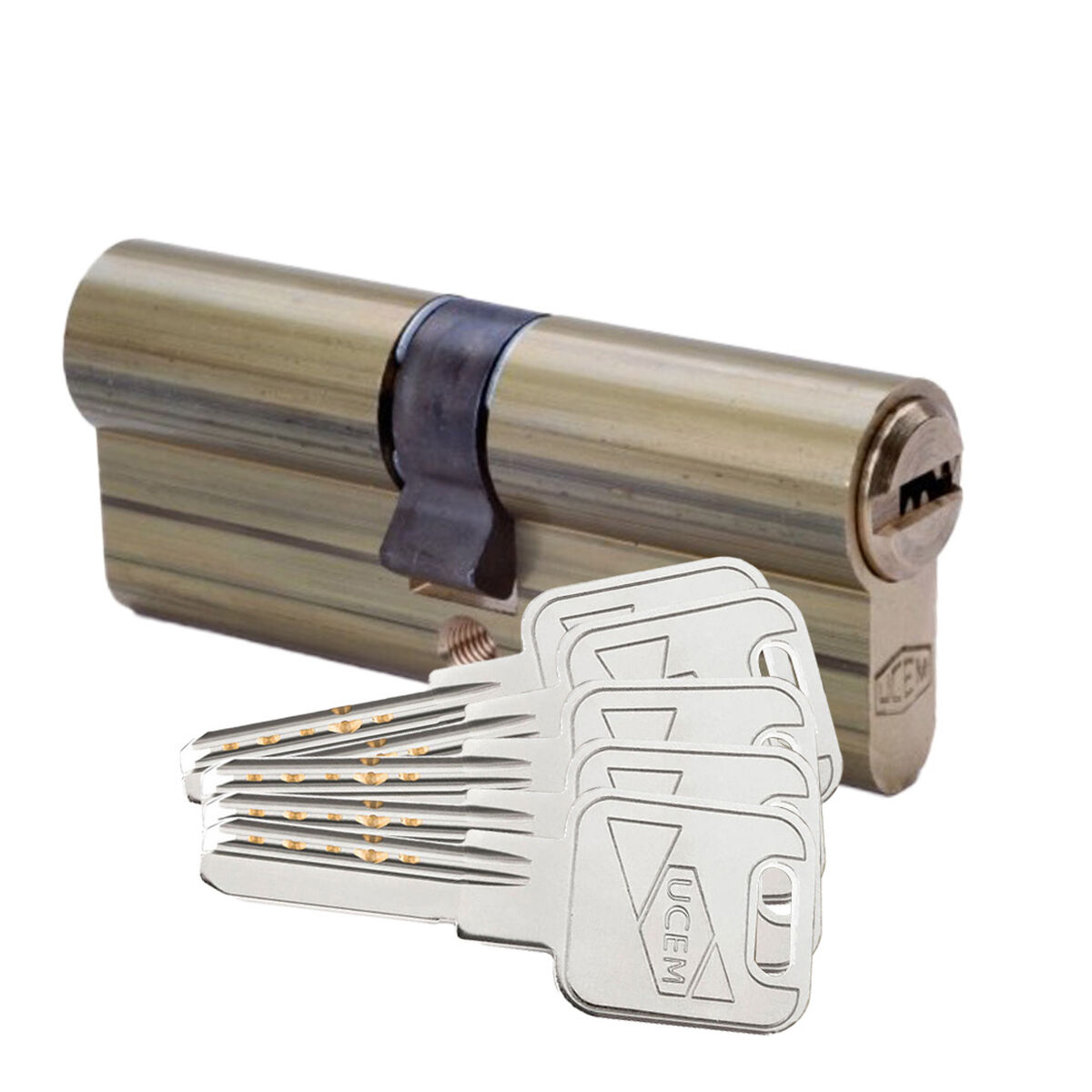 Cilindro di sicurezza UCEM 2000s2lp3333ll Europeo Leva lunga 33 x 33 mm Ottone 2 S7919908_0