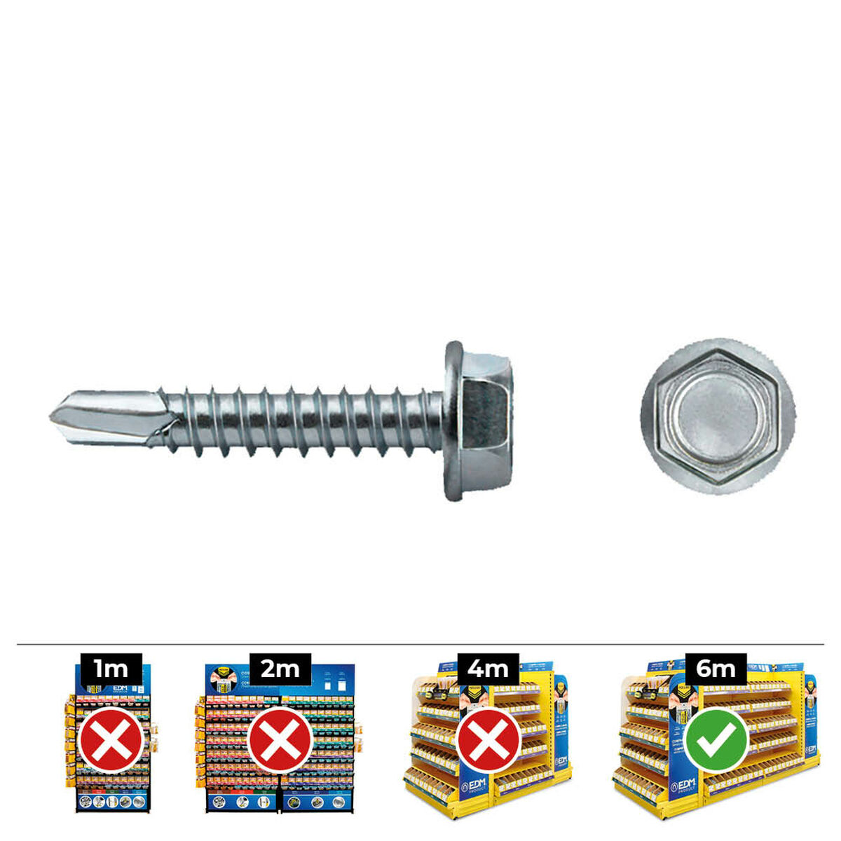 Scatola a viti CELO Vite per lamiera 250 Unità Zincato 2 S7909146_0