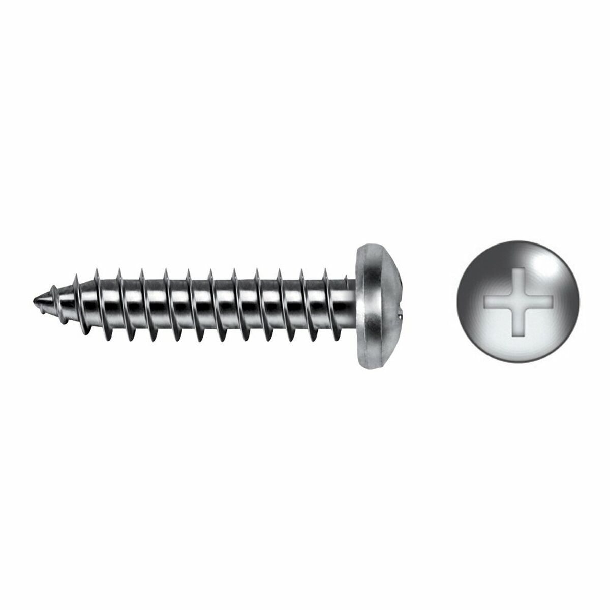 Scatola a viti CELO DIN 7981 Ø 4,8 mm 50 mm Phillips Zincato (100 Unità) 2 S7903065_0