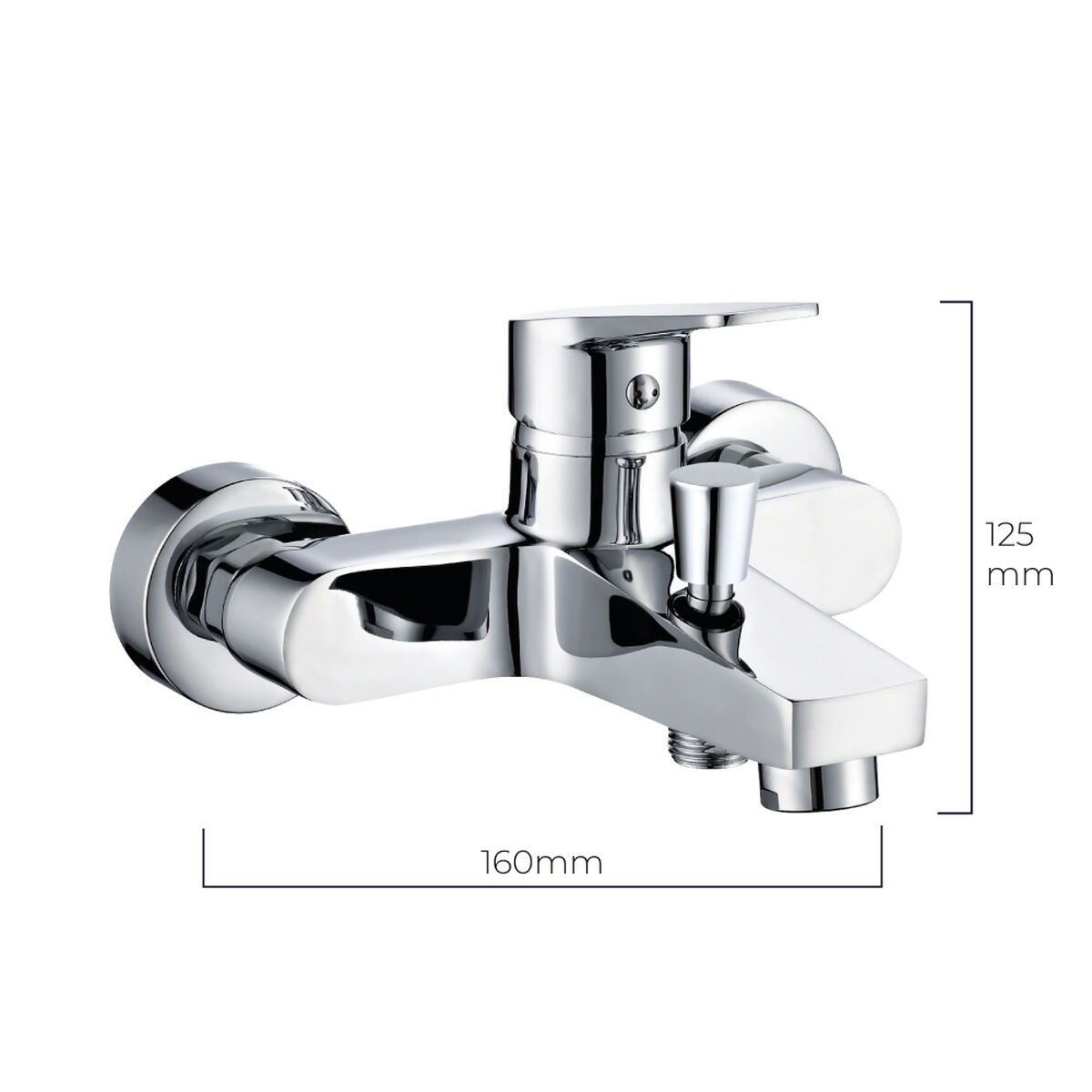Rubinetto Monocomando EDM 01143 Acciaio inossidabile Ottone Zinco 16 x 12,5 cm Vasca 3 S7903838_1