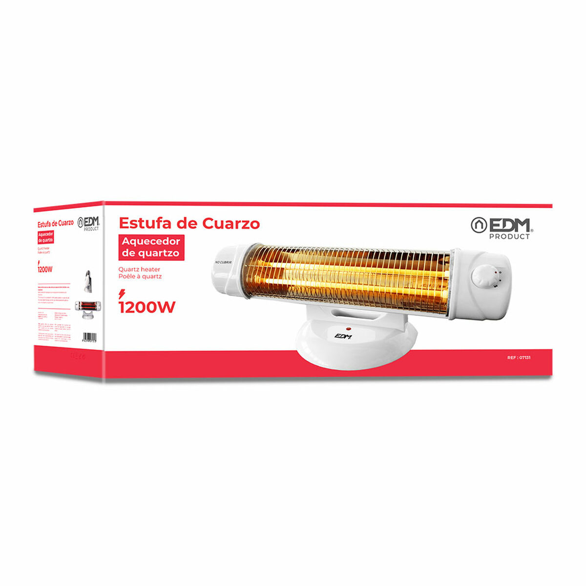 Stufetta al Quarzo EDM 07131 07131 Bianco 600-1200 W 4 S7914870_2
