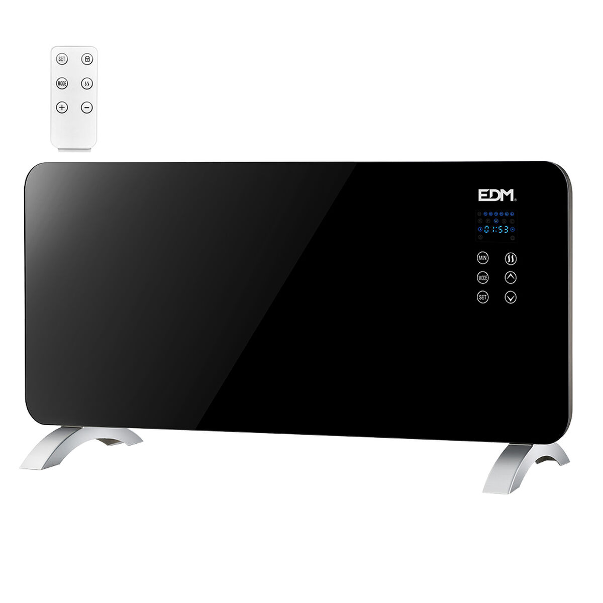 Radiatore Elettrico Digitale EDM 07183 07183 Nero 2000 W 3 S7905764_1