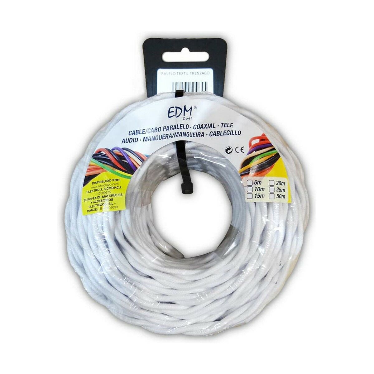 Cavo EDM 11887 Bianco 2 x 2,5 mm 5 m 2 S7901126_0