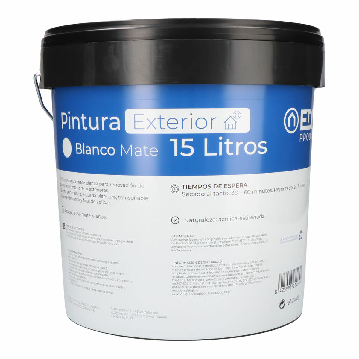 Pittura EDM 25405 15 L Bianco Interno/Esterno 2 S7906245_0