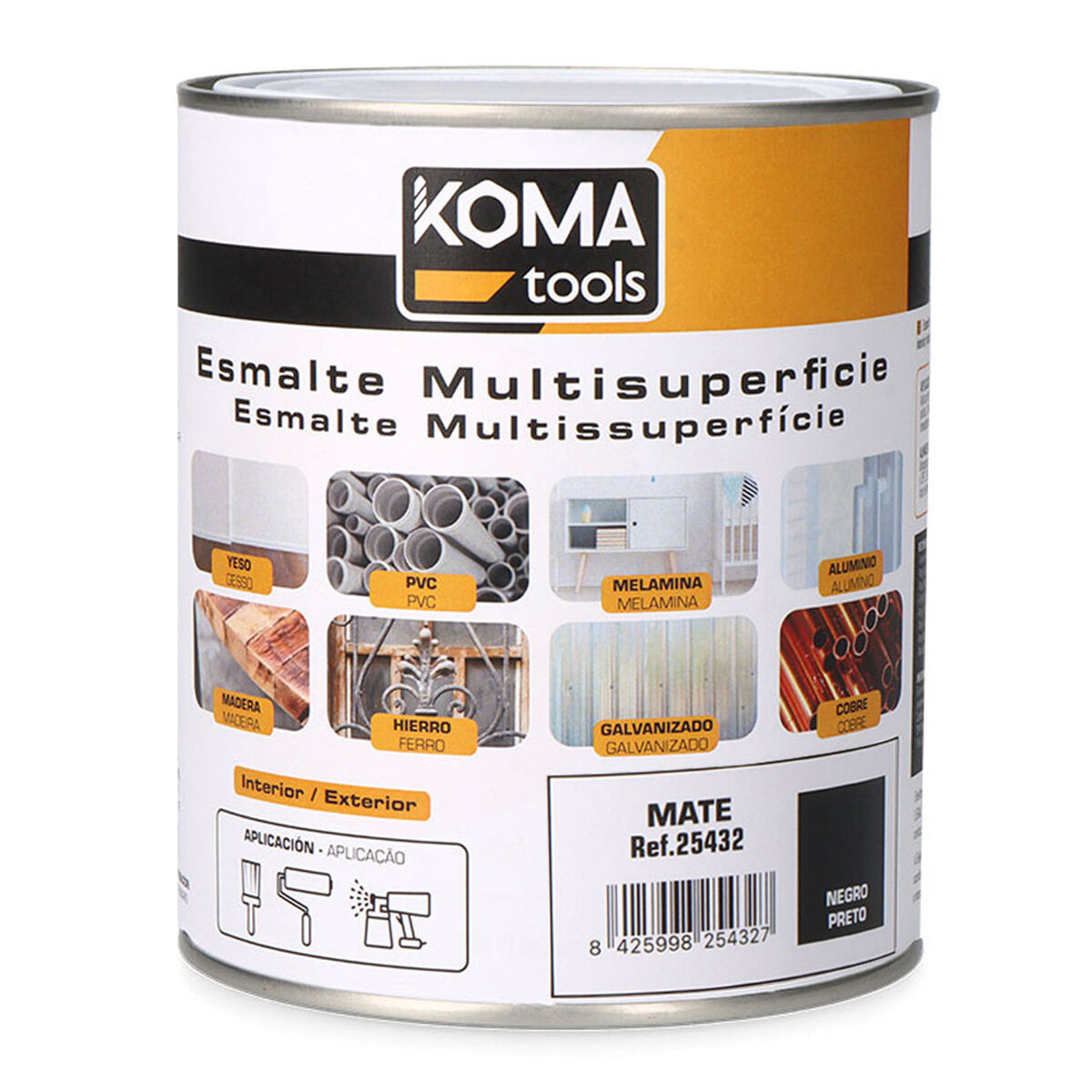 Smalto acrilico Koma Tools Nero Mat 750 ml 2 S7922781_0