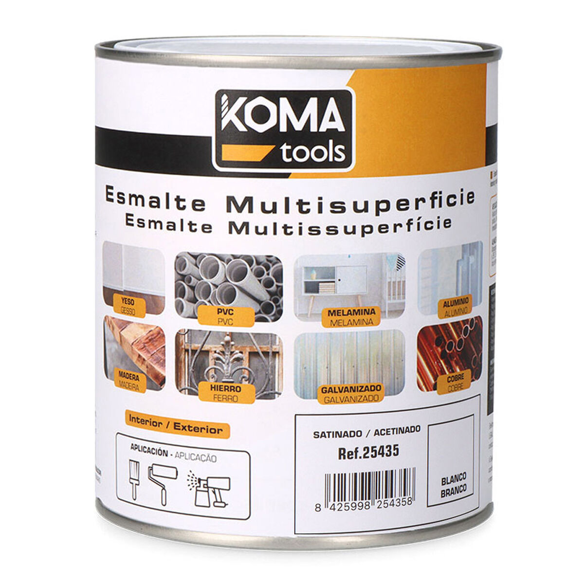 Smalto acrilico Koma Tools Bianco Raso 750 ml 2 S7922784_0
