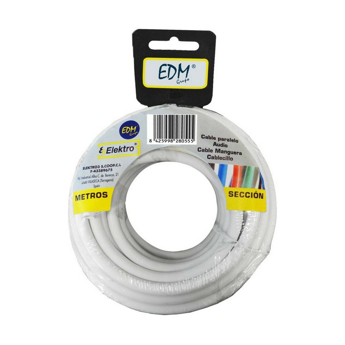 Cavo EDM 28012 Bianco 2 x 0,75 mm 10 m 2 S7915120_0
