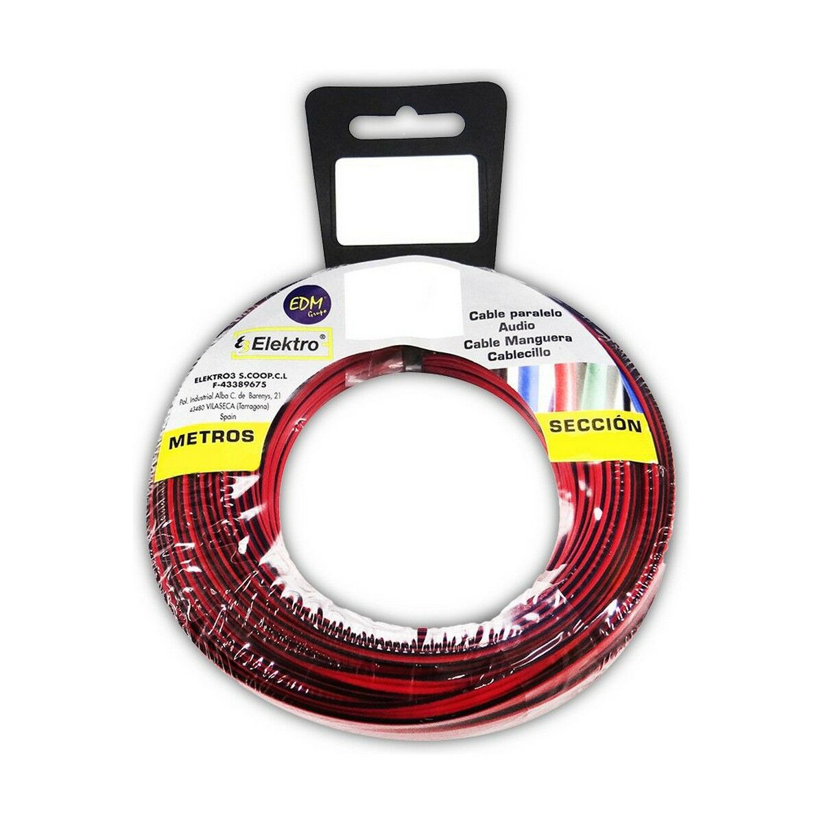 Cavo audio EDM 28017 Nero Rosso Rosso/Nero 2 x 1,5 mm 5 m 2 S7915125_0