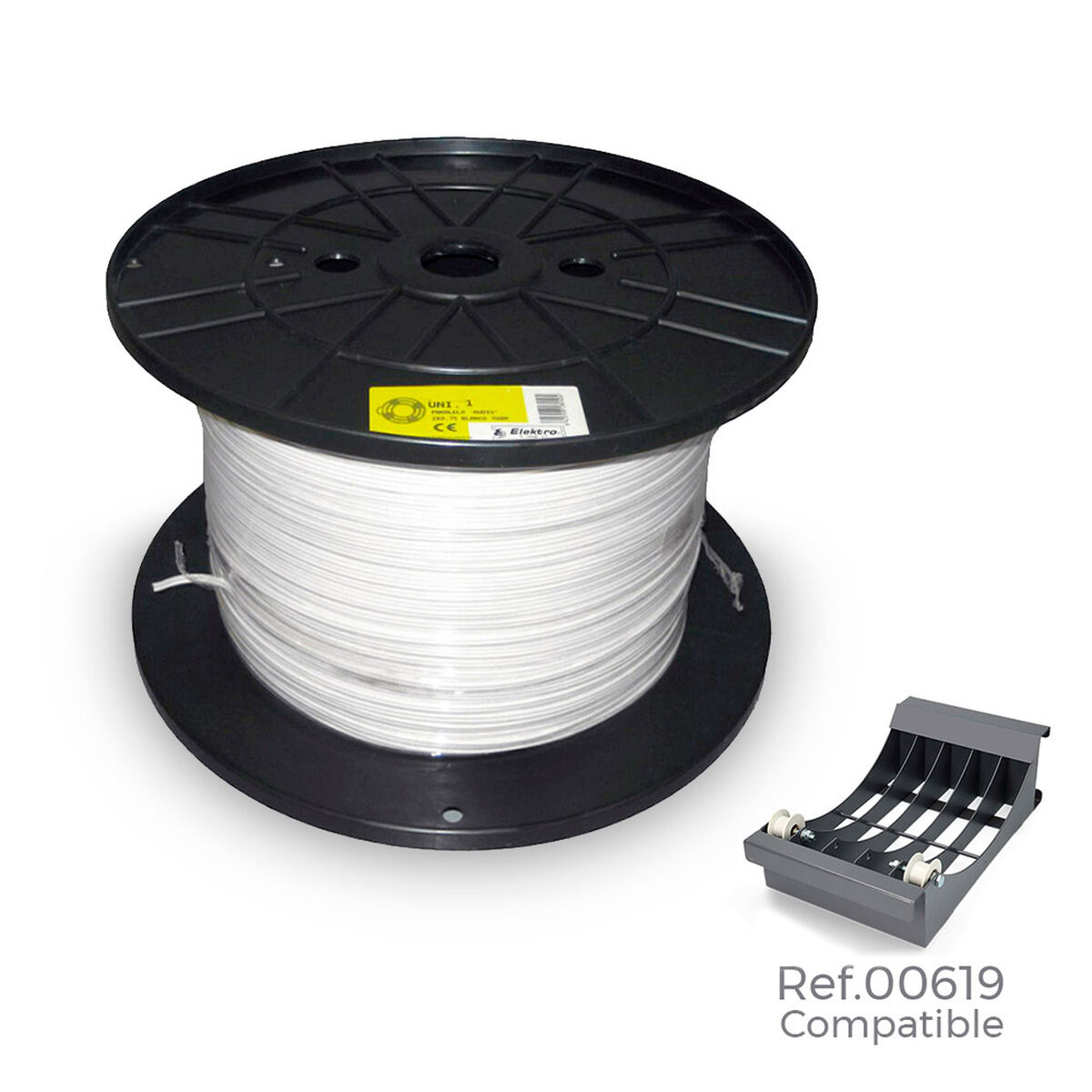 Cavo di Interfaccia Parallelo Sediles 28916 2 x 0,75 mm Bianco 700 m Ø 400 x 200 mm 2 S7907377_0