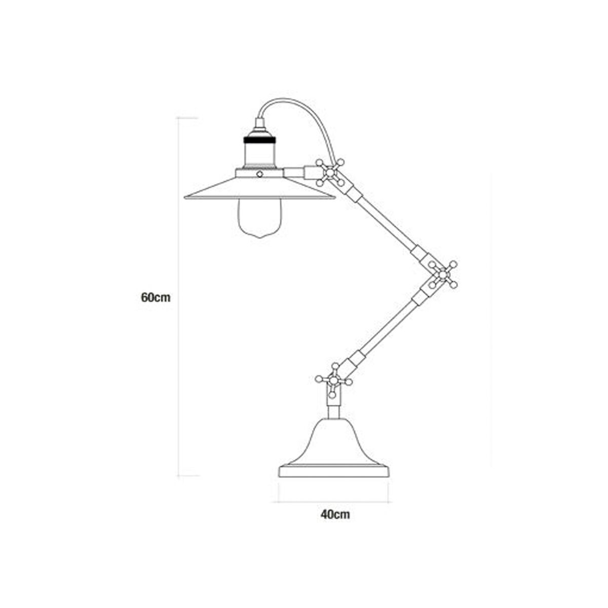 Flexo/Lampada da scrivania EDM 32110 32110 Metallo 60 W E27 40 - 80 cm 3 S7900758_1