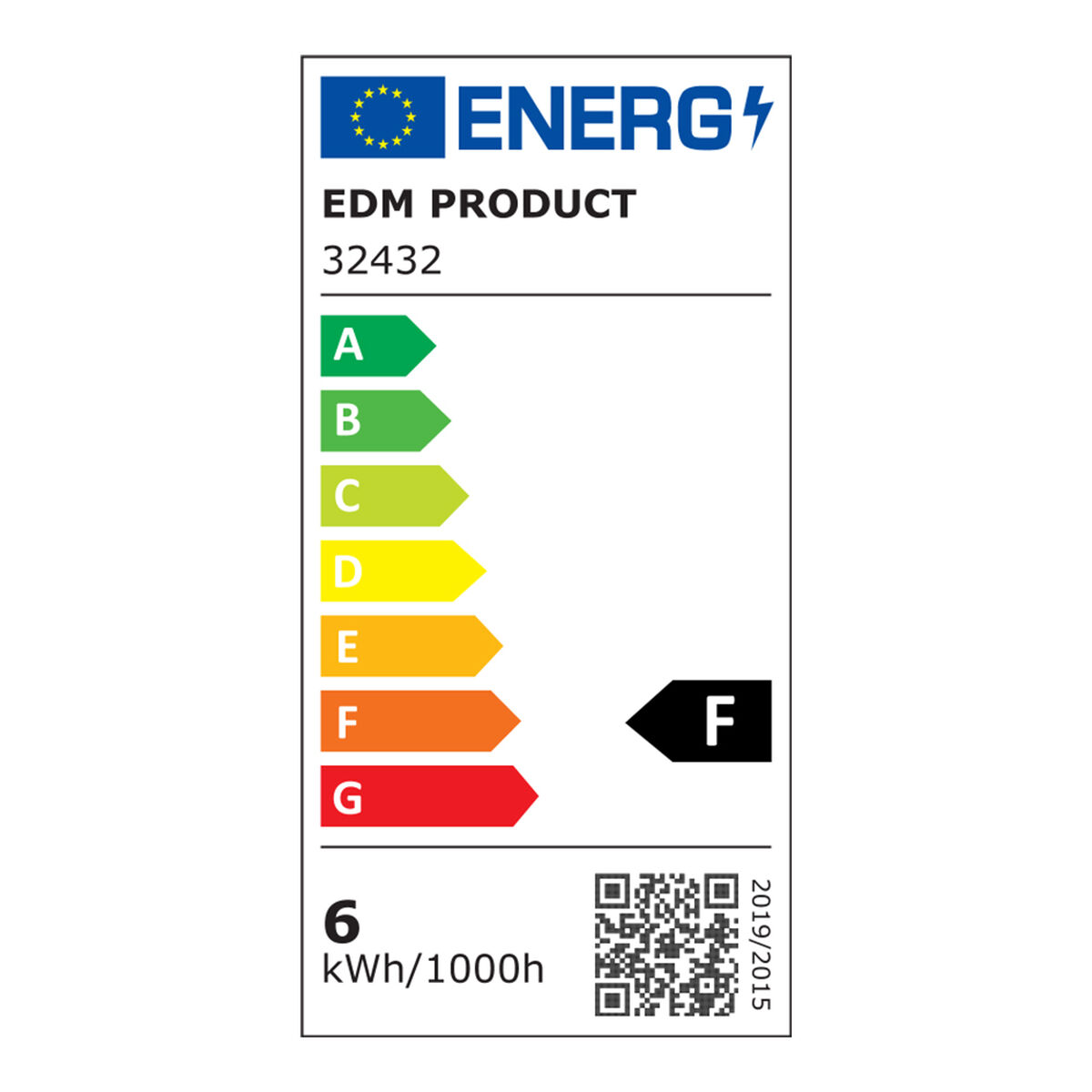 Lampada da Parete EDM 32432 F 6 W 600 lm 30 x 12,8 x 5,1 cm LED 5 S7920161_3