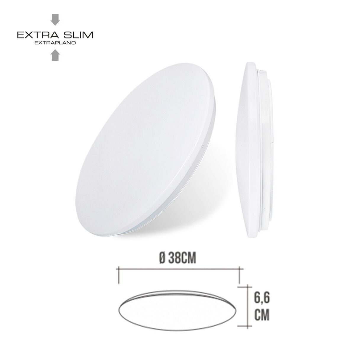Applique LED EDM Alluminio Polimero 24 W 220-240 V 38 x 6,6 cm 4 S7901623_2