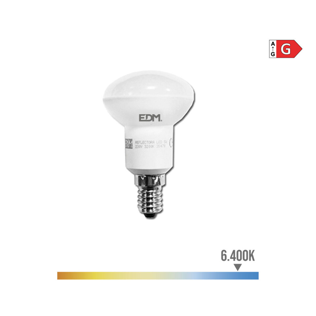 Lampadina LED EDM 35483 G 35 W 5 W 32 W E14 400 lm 350 lm Ø 4,5 x 8 cm Riflettore (6400 K) 4 S7915617_2