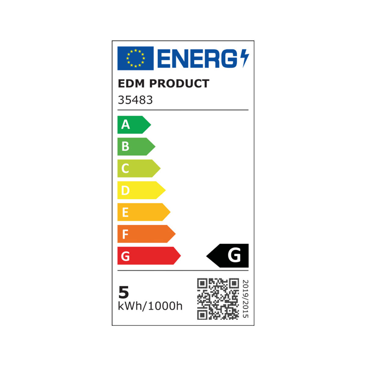 Lampadina LED EDM 35483 G 35 W 5 W 32 W E14 400 lm 350 lm Ø 4,5 x 8 cm Riflettore (6400 K) 5 S7915617_3