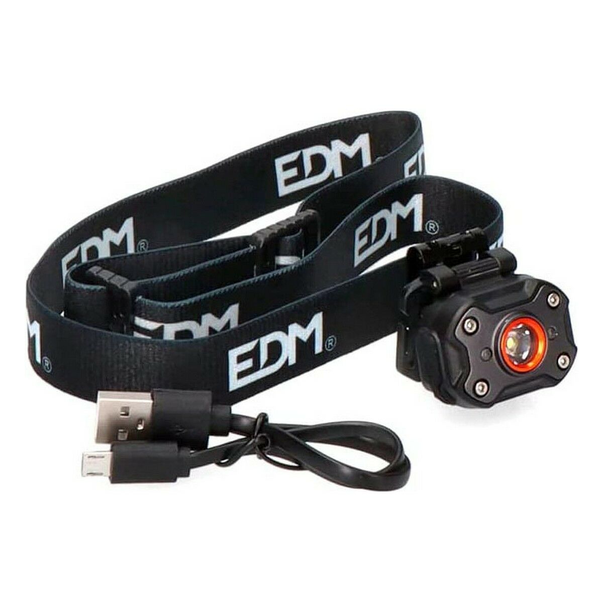 Torcia Frontale LED EDM 36417 Nero 8 W 400 lm 2 S7909515_0
