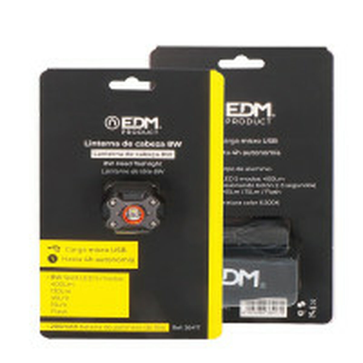 Torcia Frontale LED EDM 36417 Nero 8 W 400 lm 8 S7909515_6