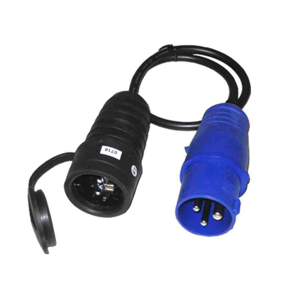 Spina per presa di corrente EDM 46008 Azzurro Nero Nero/Blu 16 A CETAC Schuko 3 S7915885_1