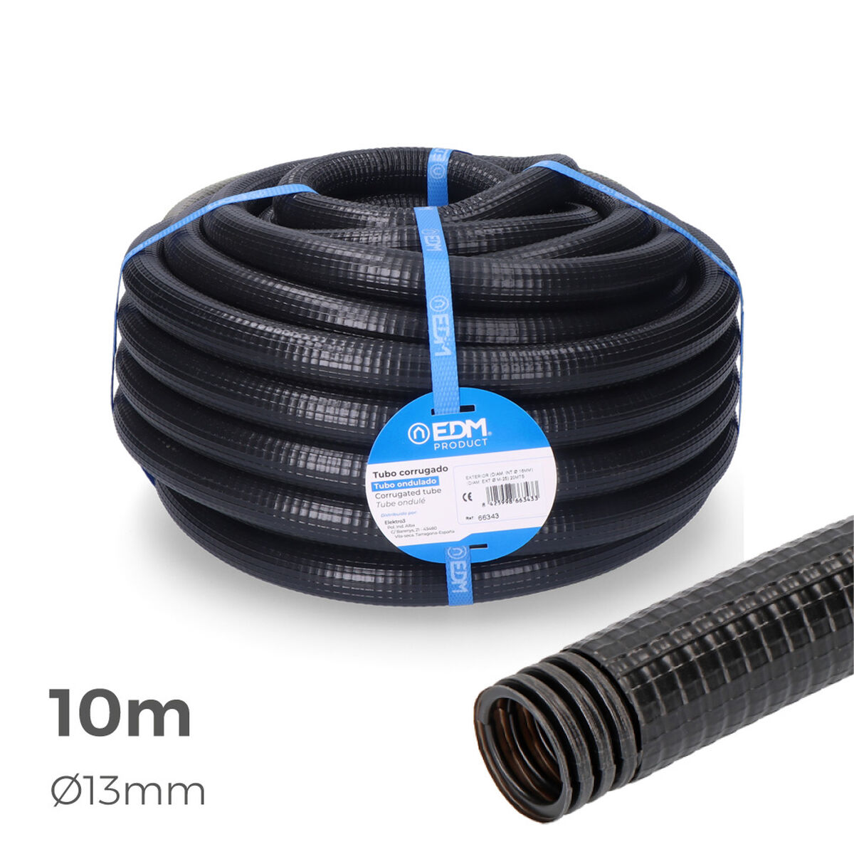 Ondulato EDM 66321 Ferroplast Ø 20 mm Esterno Rivestito (10 m) (1 Unità) 3 S7916363_1