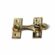 Chiavistello per porta EDM 85066 Ottone Forma a H Destra 8 cm 1 S7900715_0