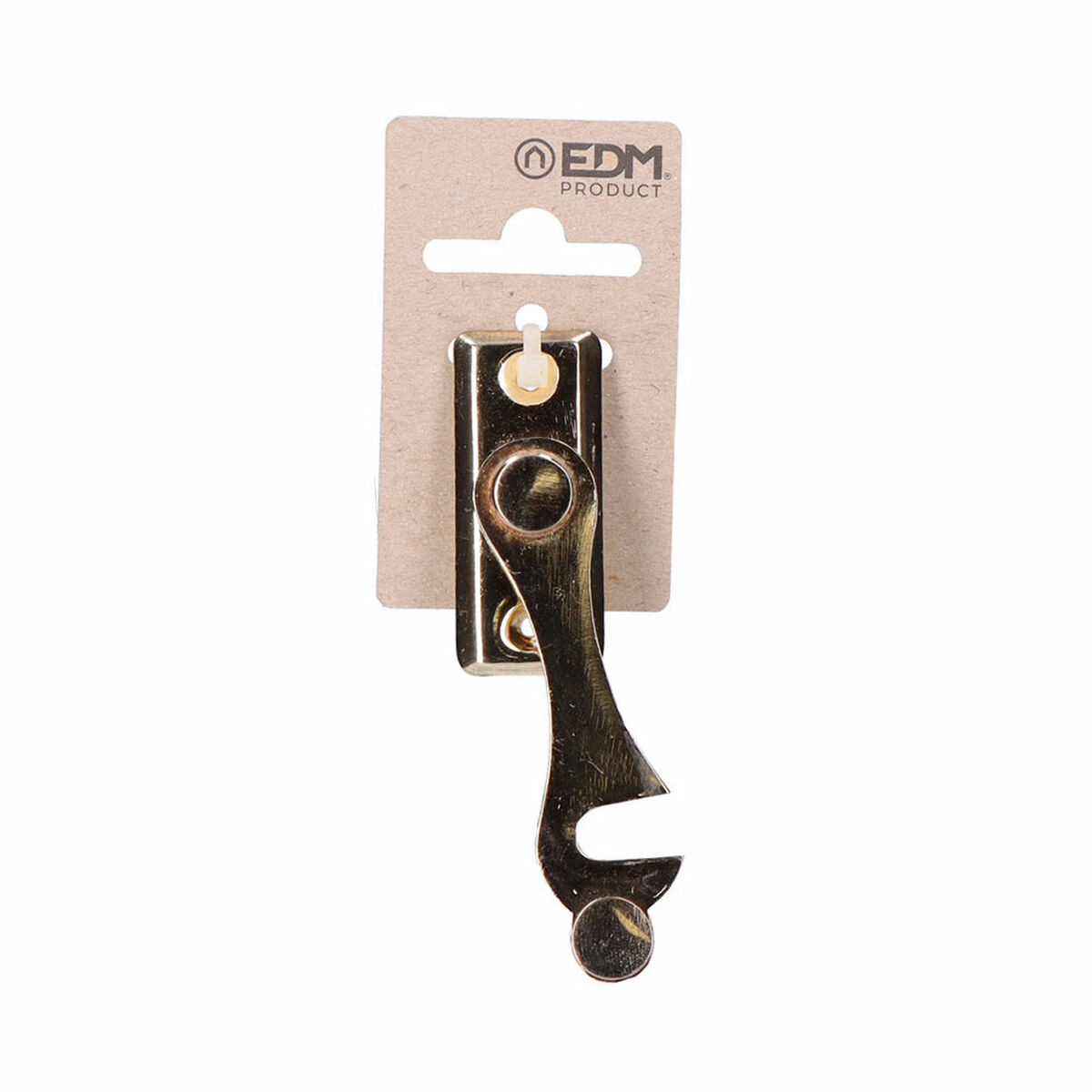 Chiavistello per porta EDM 85066 Ottone Forma a H Destra 8 cm 3 S7900715_1