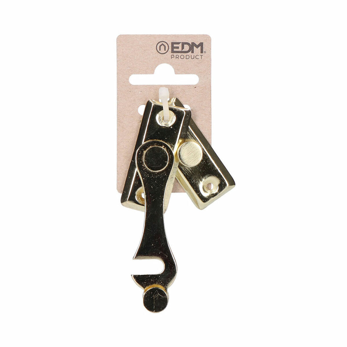 Chiavistello per porta EDM 85067 Ottone Forma a H Sinistra 8 cm 3 S7900716_1