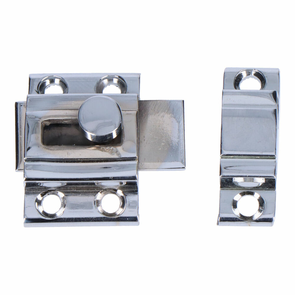 Chiavistello per porta EDM 85083 nichel Acciaio 20 mm Barretta per capelli 2 S7900728_0