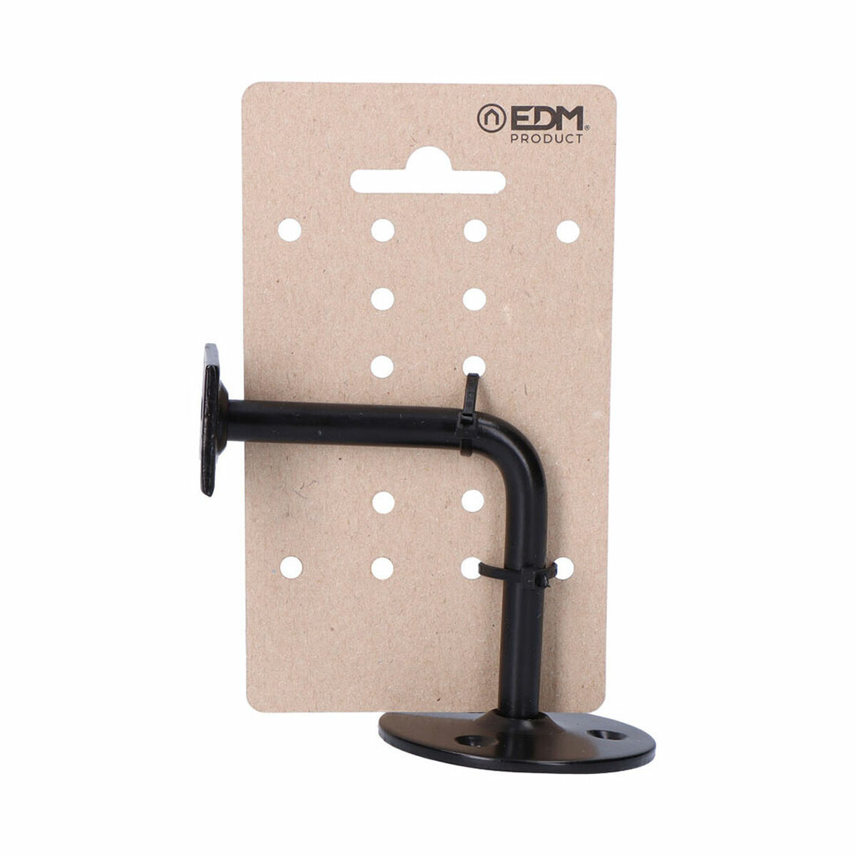 Supporto per Ringhiera EDM 85593 Nero Acciaio 3 viti 3 S7901819_1