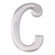 Lettera EDM 85627 C Argento nichel 10 cm Multicolore 1 S7917663_0