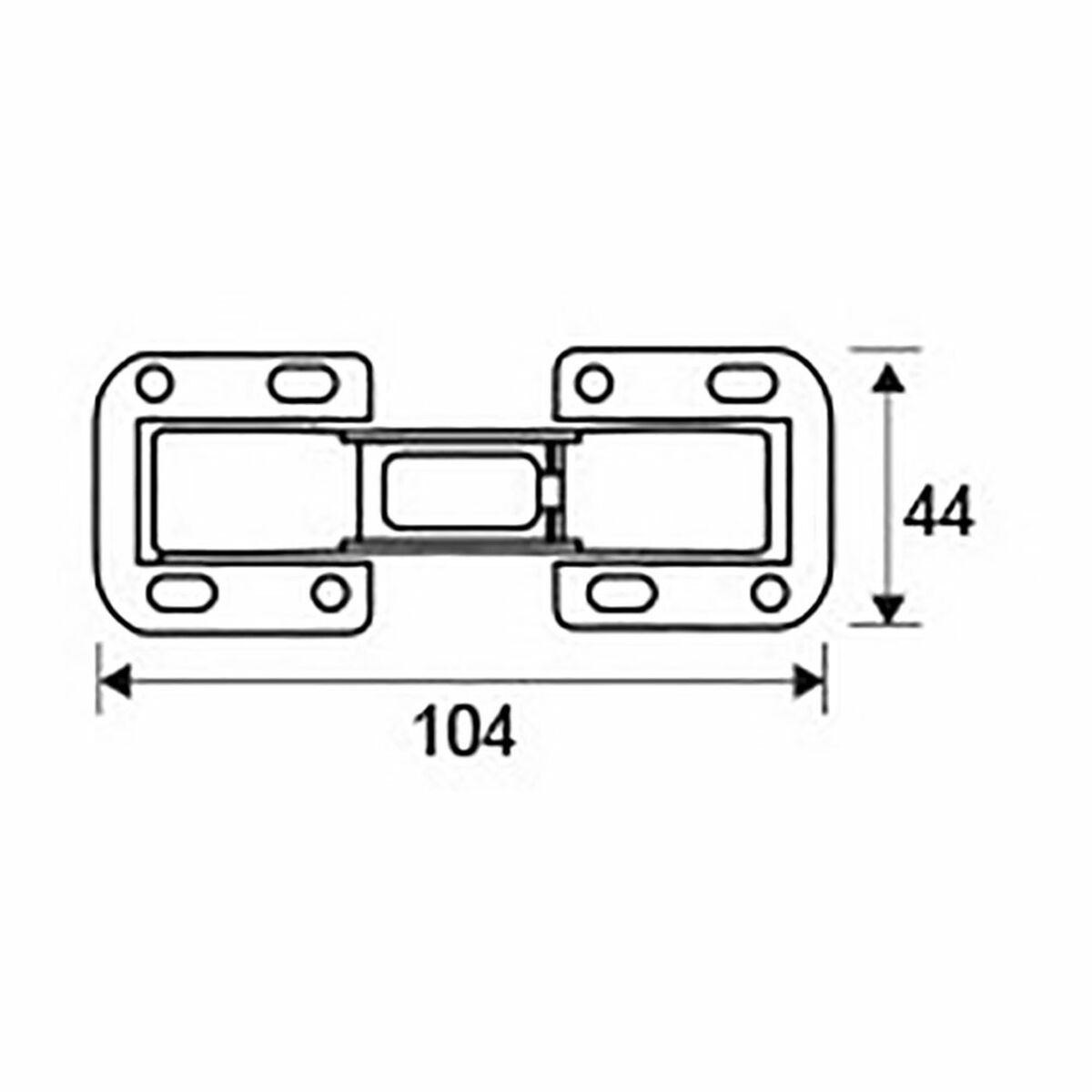 Cerniera EDM 85653 BC10 Acciaio Sovrapporre 4 S7920622_2