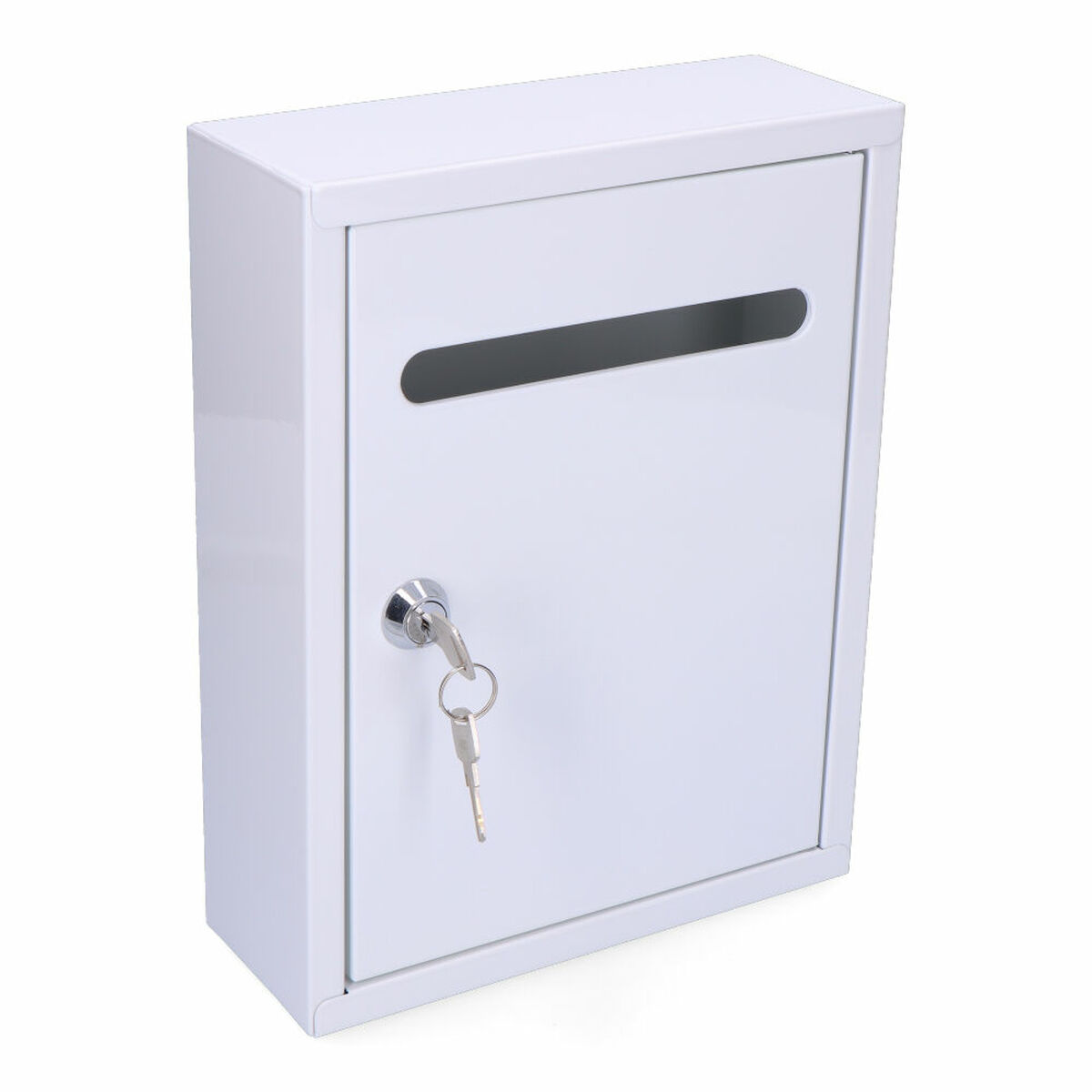 Cassetta della posta EDM 85803 Linear Bianco Acciaio 26 x 20 x 7,5 cm 2 S7900567_0