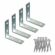 Staffa ad angolo EDM 86087 an02 Acciaio 100 x 100 x 15 mm 4 Unità 1 S7927257_0