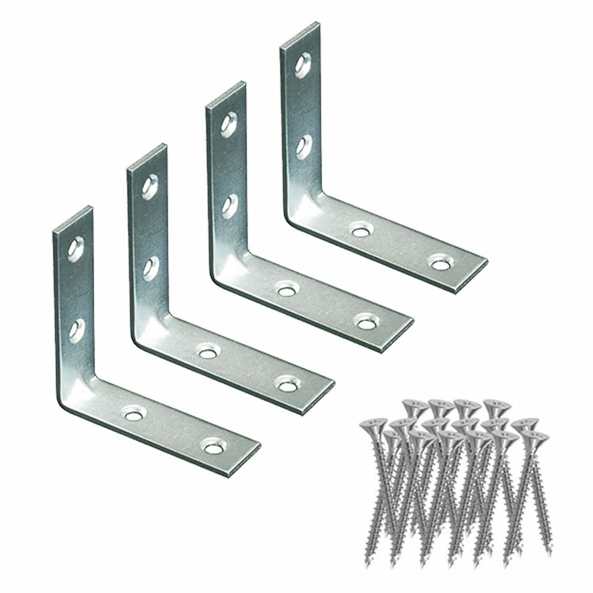 Staffa ad angolo EDM 86087 an02 Acciaio 100 x 100 x 15 mm 4 Unità 2 S7927257_0