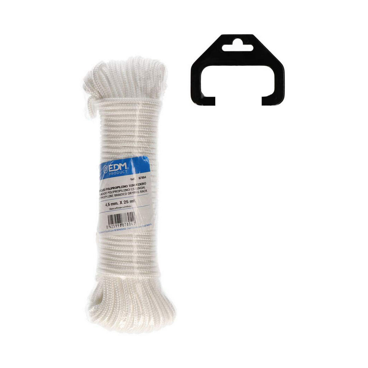 Corda intrecciata EDM 87804 Bianco polipropilene 4,5 mm x 25 m 2 S7903529_0