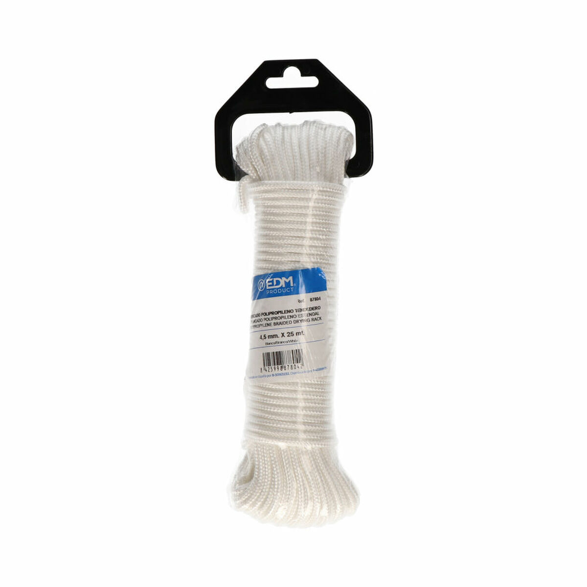 Corda intrecciata EDM 87804 Bianco polipropilene 4,5 mm x 25 m 4 S7903529_2