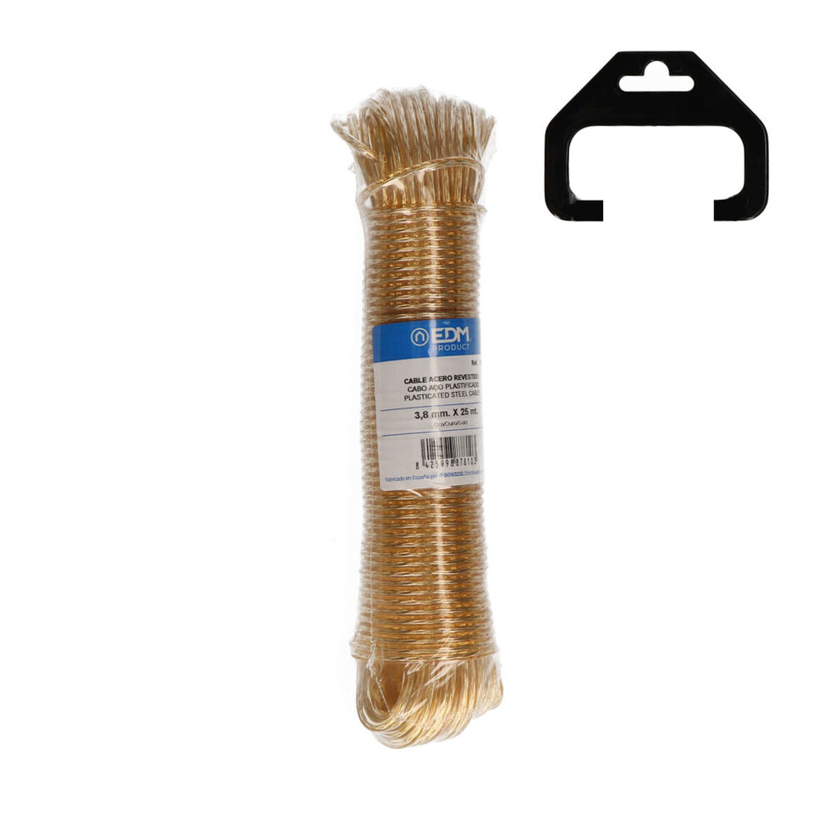 Corda di cavo EDM 87810 Oro Dorato Acciaio 3,8 mm x 25 m 2 S7903535_0