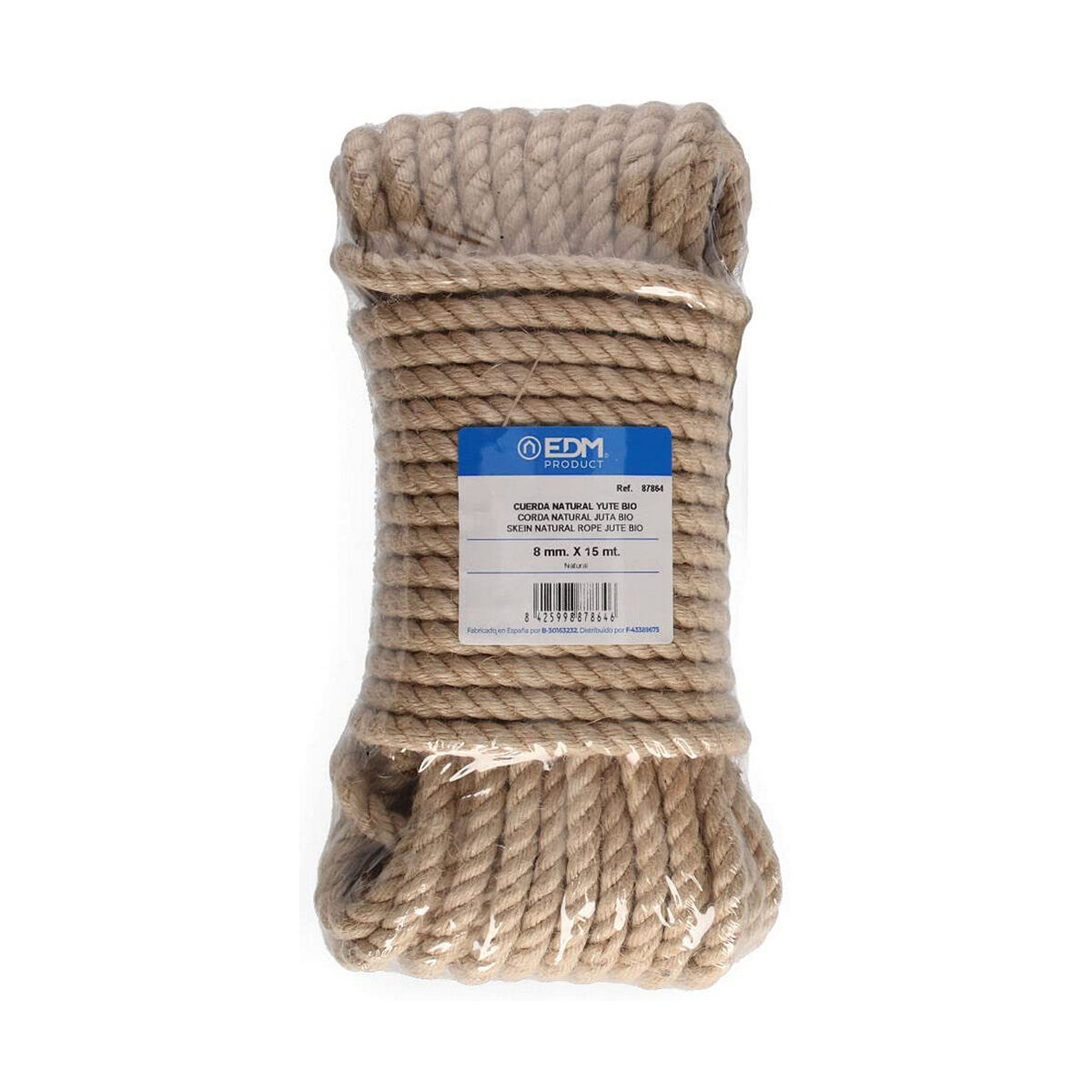 Corda intrecciata EDM 87864 Naturale Juta 15 m 2 S7909508_0