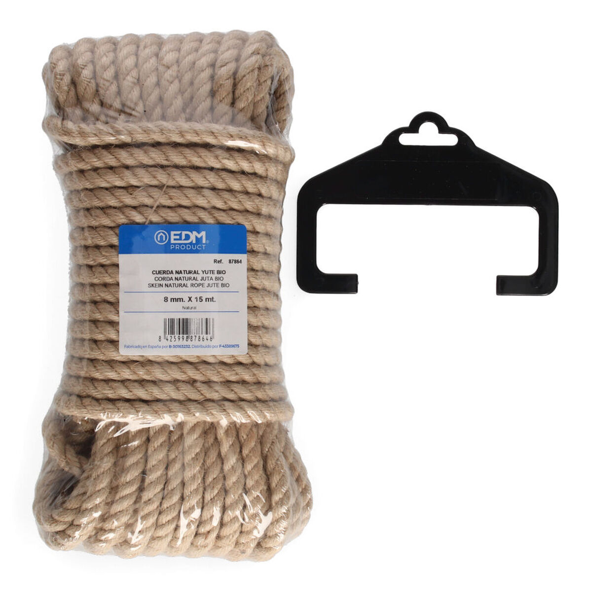Corda intrecciata EDM 87864 Naturale Juta 15 m 3 S7909508_1