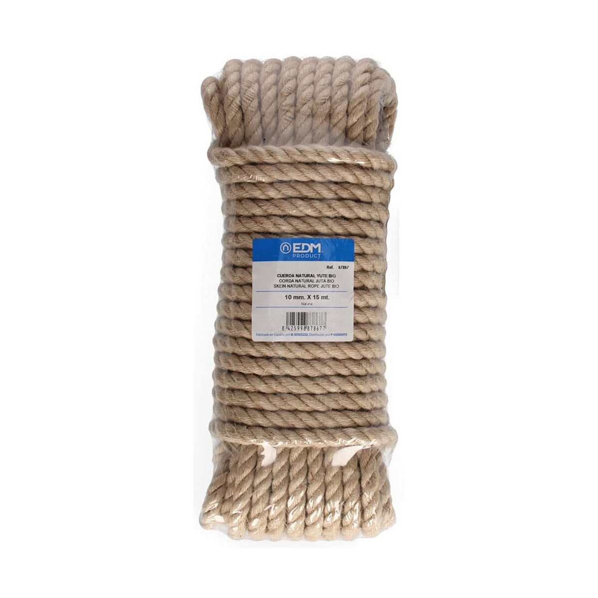 Corda intrecciata EDM 87867 Naturale Juta 15 m 2 S7909511_0
