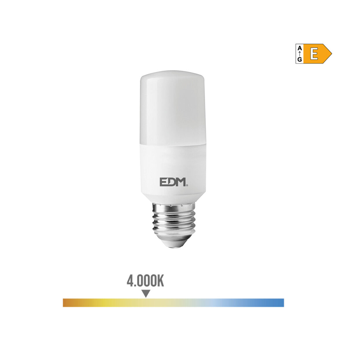 Lampadina LED EDM 98840 E 10 W E27 1100 Lm Ø 4 x 10,7 cm Tubolare (4000 K) 4 S7904639_2