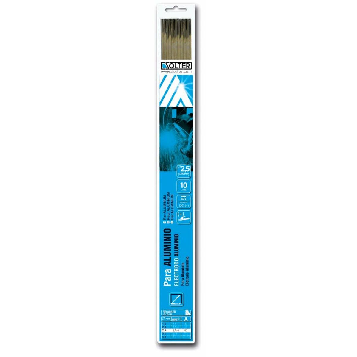 Elettrodi Solter Ø 2,5 mm Alluminio (10 Unità) 2 S7906681_0