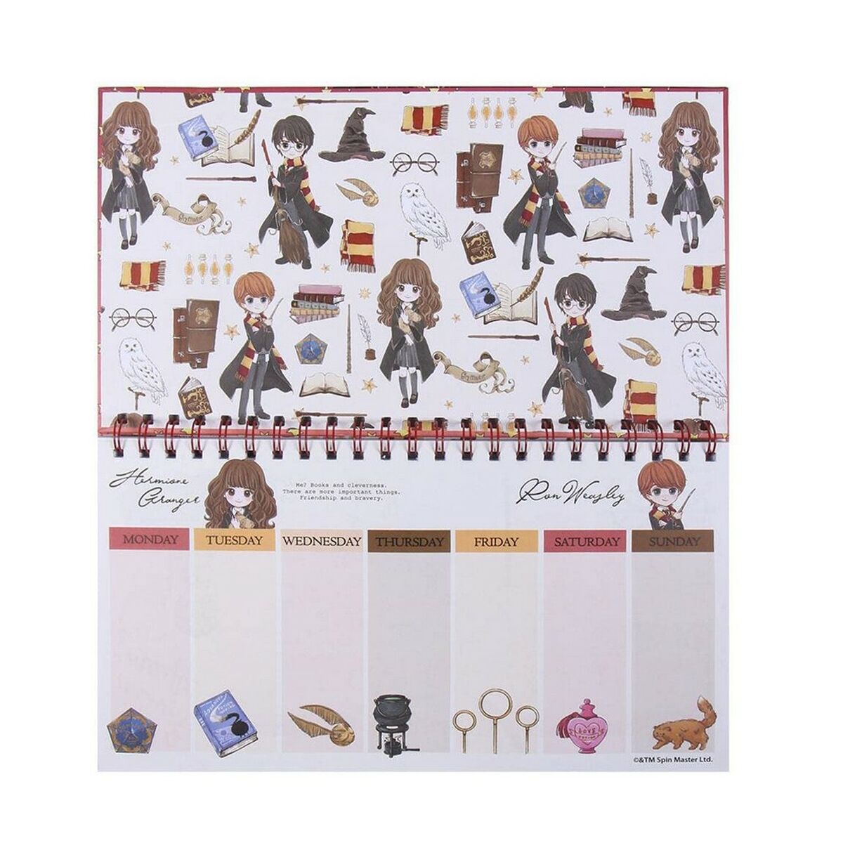 Agenda settimanale Harry Potter Rosso 4 S0727294_2
