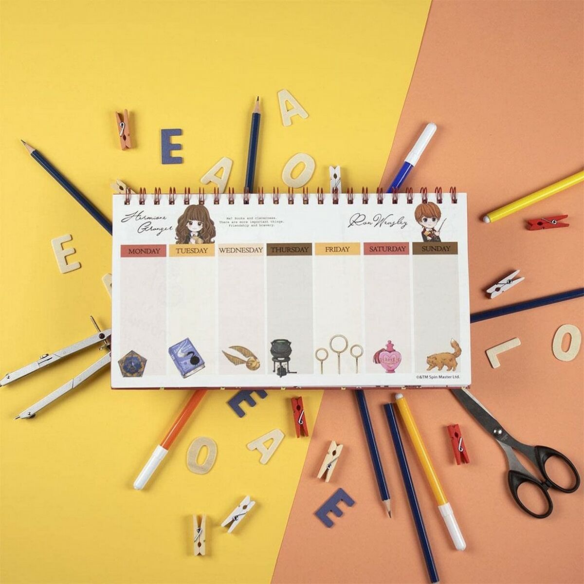 Agenda settimanale Harry Potter Rosso 7 S0727294_5