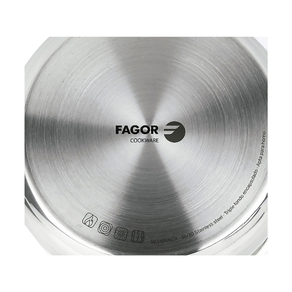 Paiolo FAGOR Silverinox Acciaio inossidabile 18/10 Cromato (Ø 12 x 6,5 cm) 3 S7907751_1