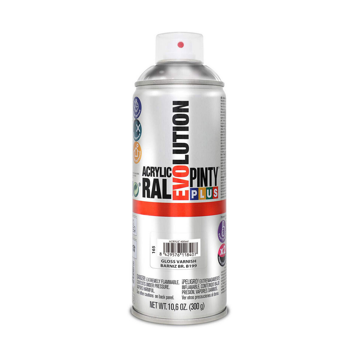 Vernice Spray Pintyplus Evolution B199 400 ml Incolore 2 S7902610_0
