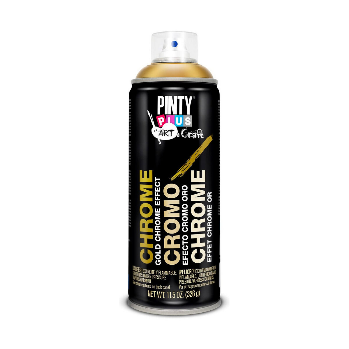 Vernice spray Pintyplus Art & Craft C151 Cromo 400 ml Dorato 2 S7902626_0